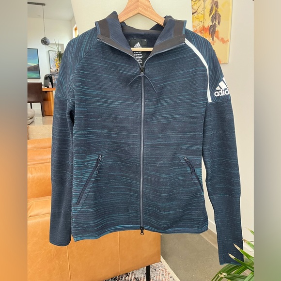 Adidas Parley Sport Tech Zip Up Jacket / Sweater - Picture 3 of 7